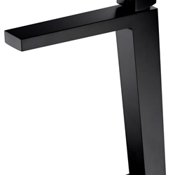 Grifo de lavabo alto monomando serie ART acabado negro mate - Imagen 2