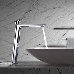 Grifo de lavabo alto monomando serie BELGICA acabado cromado - Imagen 1