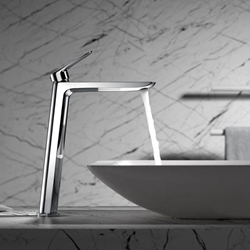 Grifo de lavabo alto monomando serie BELGICA acabado cromo - Imagen 1