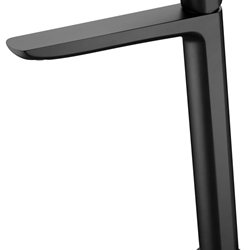 Grifo de lavabo alto monomando serie BELGICA acabado negro mate - Imagen 2