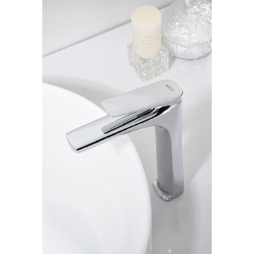 Grifo de lavabo alto monomando serie DELOS acabado cromo - Imagen 1