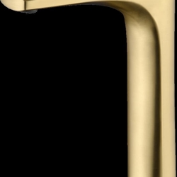 Grifo de lavabo alto monomando serie DELOS acabado oro cepillado - Imagen 2