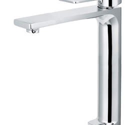 Grifo de lavabo alto monomando serie FIYI acabado cromo - Imagen 1