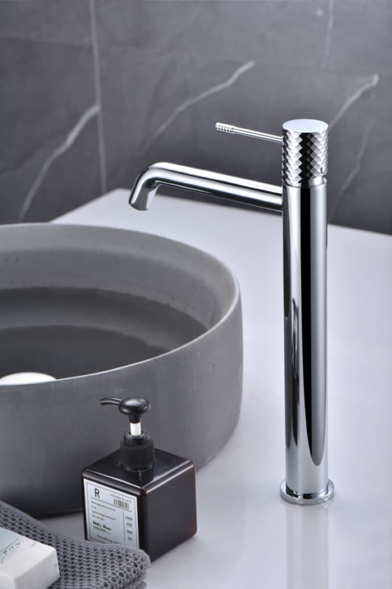 Grifo de lavabo alto monomando serie GENOVA acabado cromo - Imagen 1