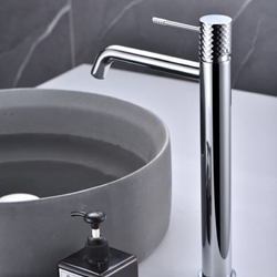 Grifo de lavabo alto monomando serie GENOVA acabado cromo - Imagen 1