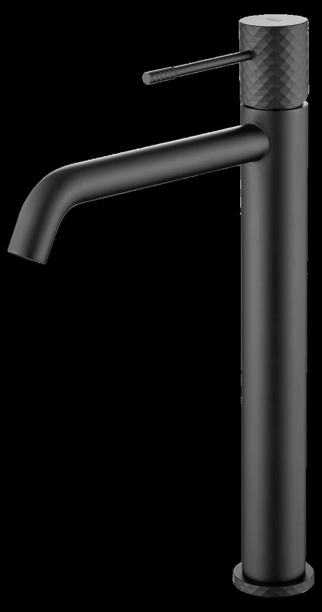 Grifo de lavabo alto monomando serie GENOVA acabado negro mate - Imagen 2