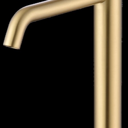 Grifo de lavabo alto monomando serie GENOVA acabado oro cepillado - Imagen 2