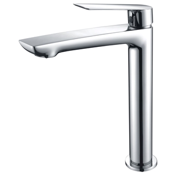 Grifo de lavabo alto monomando serie LUXOR acabado cromo - Imagen 1