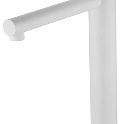 Grifo de lavabo alto monomando serie MILOS acabado blanco mate - Imagen 2