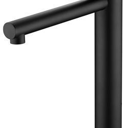 Grifo de lavabo alto monomando serie MILOS acabado negro mate - Imagen 2