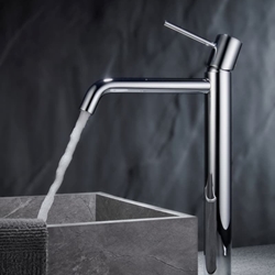 Grifo de lavabo alto monomando serie MONZA acabado cromo - Imagen 1