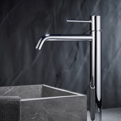 Grifo de lavabo alto monomando serie MONZA acabado cromo - Imagen 2