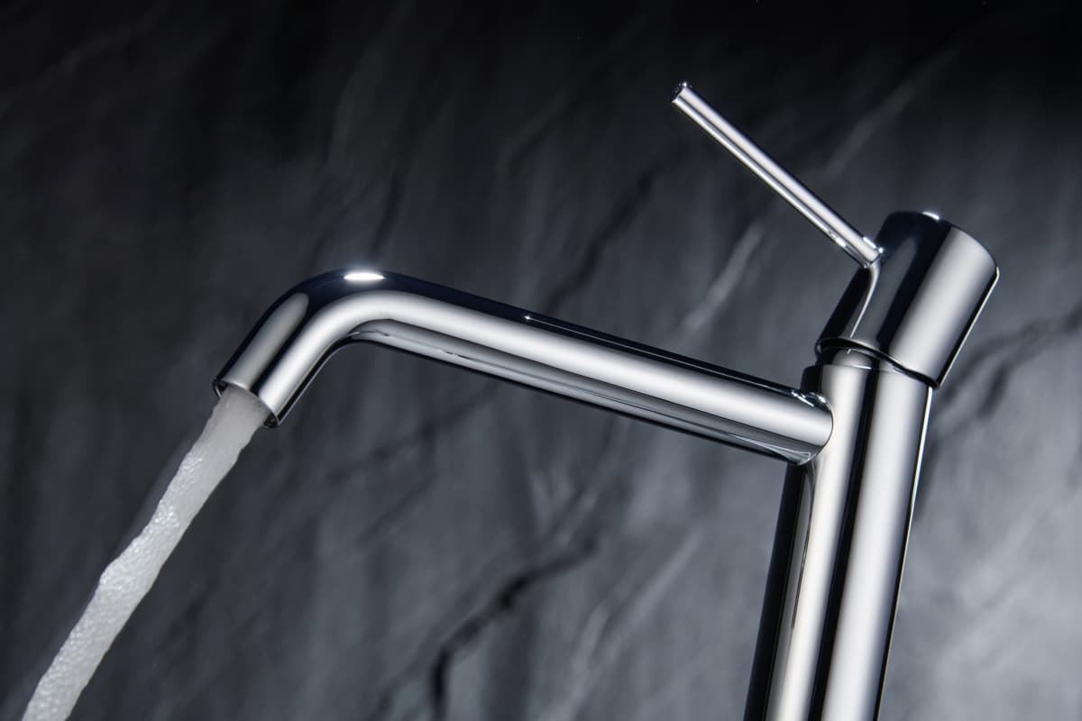 Grifo de lavabo alto monomando serie MONZA acabado cromo - Imagen 3