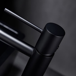 Grifo de lavabo alto monomando serie MONZA acabado negro mate - Imagen 2