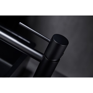 Grifo de lavabo alto monomando serie MONZA acabado negro mate - Imagen 2