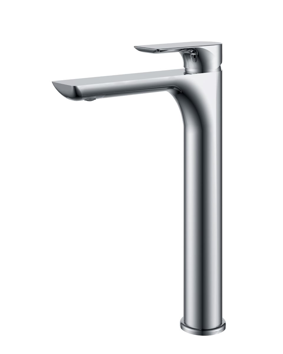 Grifo de lavabo alto monomando serie NASSAU acabado cromo - Imagen 1