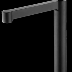 Grifo de lavabo alto monomando serie OLIMPO acabado negro mate - Imagen 1