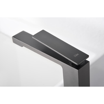 Grifo de lavabo alto monomando serie PISA acabado black gun metal - Imagen 2