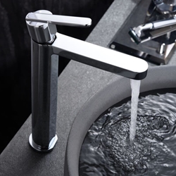 Grifo de lavabo alto monomando serie ROMA acabado cromado - Imagen 1