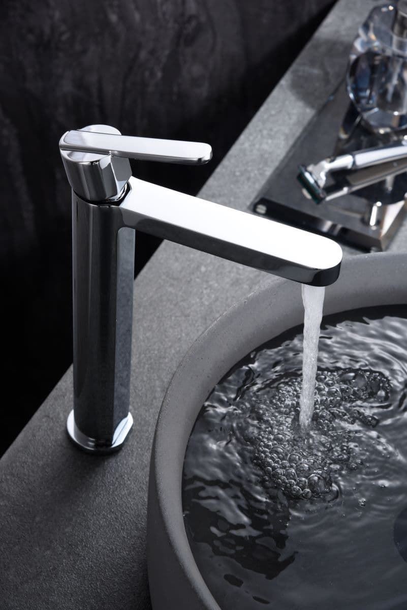 Grifo de lavabo alto monomando serie ROMA acabado cromo - Imagen 1