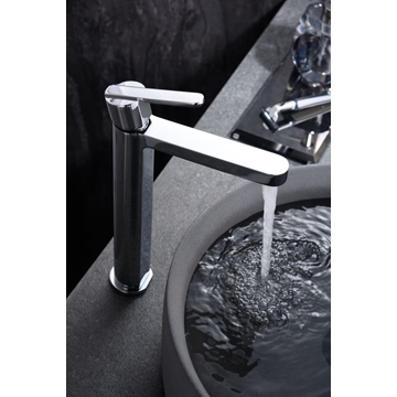 Grifo de lavabo alto monomando serie ROMA acabado cromo - Imagen 1