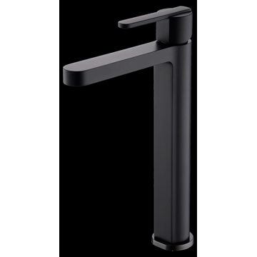 Grifo de lavabo alto monomando serie ROMA acabado negro mate - Imagen 2