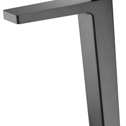 Grifo de lavabo alto monomando serie SUECIA acabado negro mate - Imagen 1