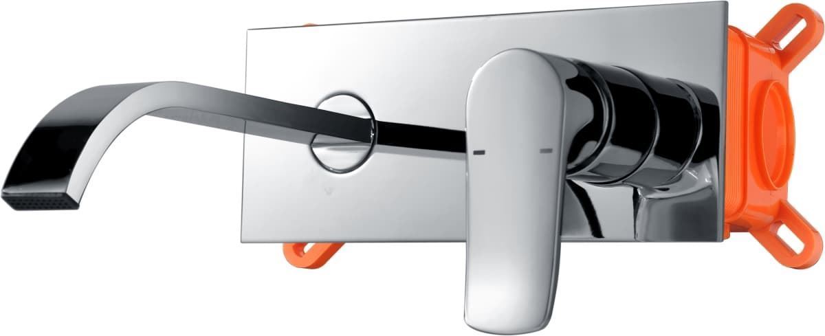 Grifo de lavabo monomando empotrado modelo MALTA acabado cromo - Imagen 2