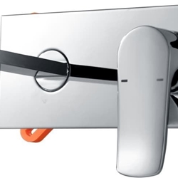 Grifo de lavabo monomando empotrado modelo MALTA acabado cromo - Imagen 2