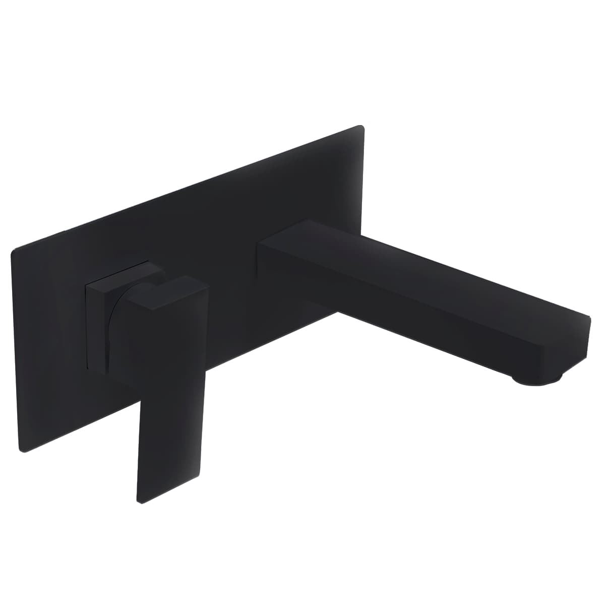 Grifo de lavabo monomando empotrado modelo SUIZA acabado negro mate - Imagen 2