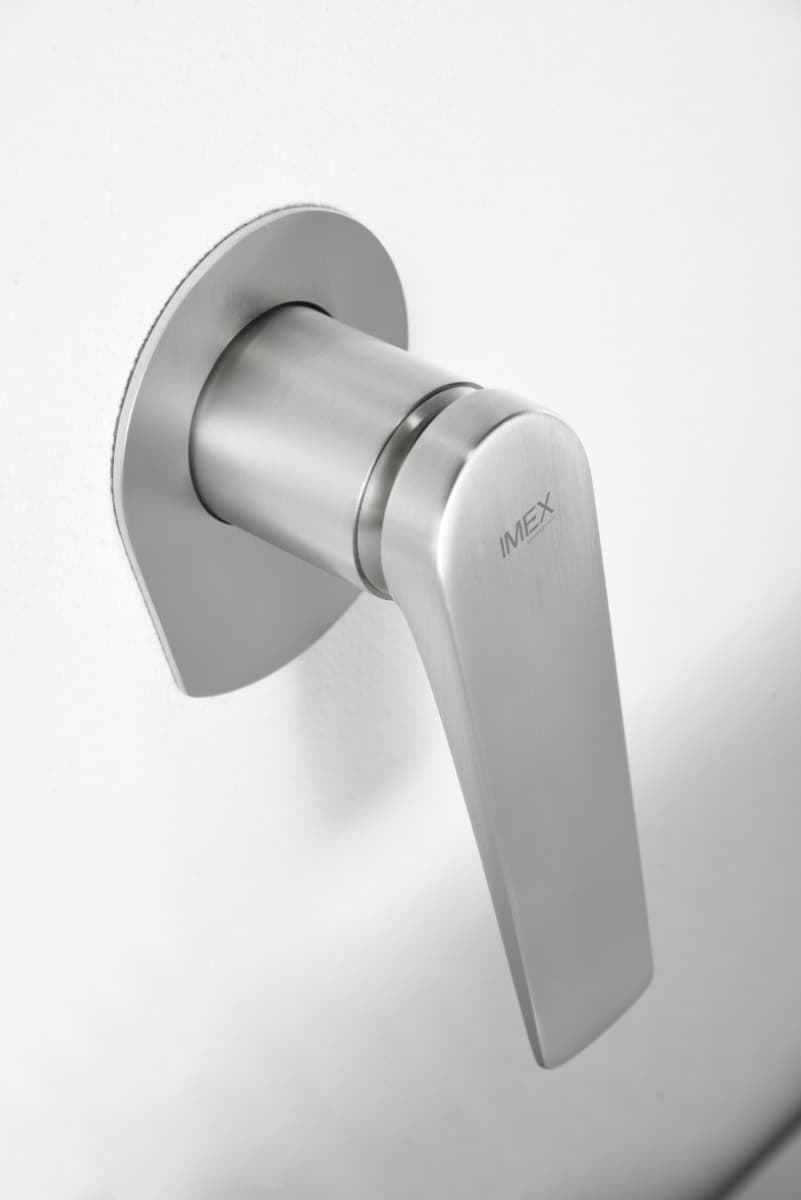 Grifo de lavabo monomando empotrado serie DELOS acabado acero S.316 - Imagen 4