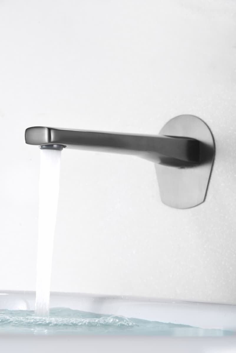 Grifo de lavabo monomando empotrado serie DELOS acabado black gun metal - Imagen 3