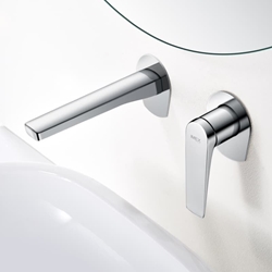 Grifo de lavabo monomando empotrado serie DELOS acabado cromo - Imagen 1