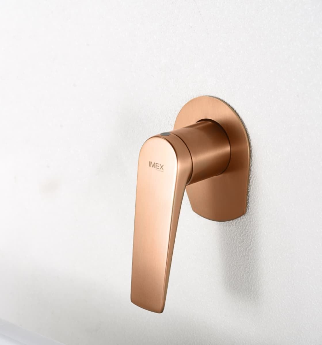 Grifo de lavabo monomando empotrado serie DELOS acabado oro rosa cepillado - Imagen 4