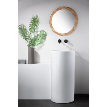 Grifo de lavabo monomando empotrado serie GENOVA acabado negro gun metal - Imagen 1