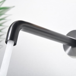 Grifo de lavabo monomando empotrado serie GENOVA acabado negro gun metal - Imagen 2