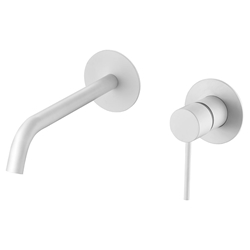 Grifo de lavabo monomando empotrado serie MILOS acabado blanco mate - Imagen 2