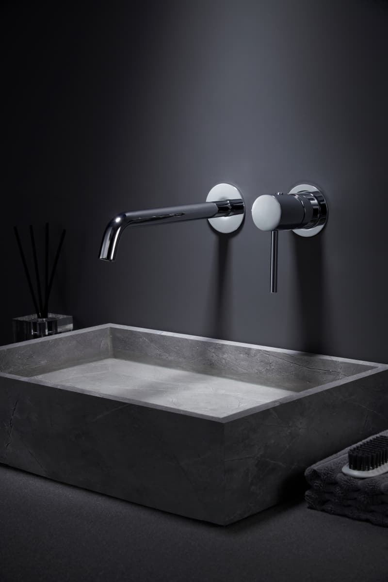 Grifo de lavabo monomando empotrado serie MONZA acabado cromo - Imagen 1