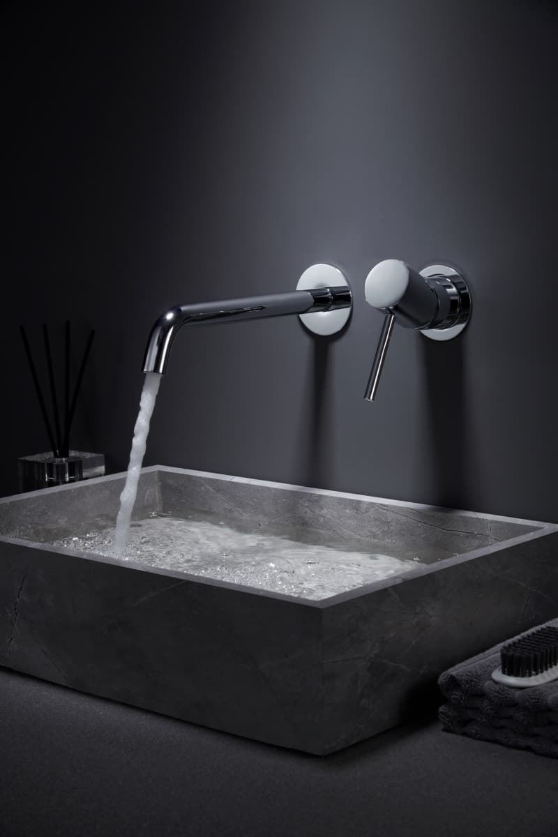 Grifo de lavabo monomando empotrado serie MONZA acabado cromo - Imagen 2