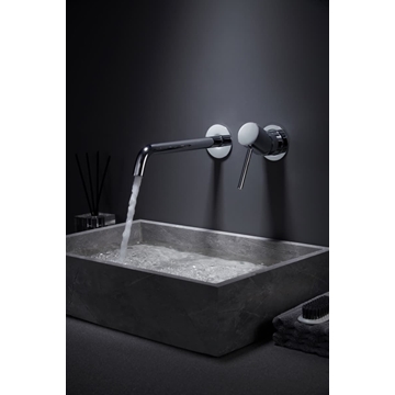 Grifo de lavabo monomando empotrado serie MONZA acabado cromo - Imagen 2