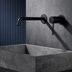 Grifo de lavabo monomando empotrado serie MONZA acabado negro mate - Imagen 1