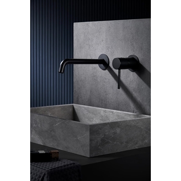 Grifo de lavabo monomando empotrado serie MONZA acabado negro mate - Imagen 1