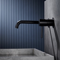 Grifo de lavabo monomando empotrado serie MONZA acabado negro mate - Imagen 2