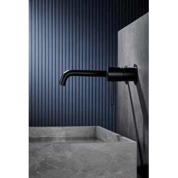 Grifo de lavabo monomando empotrado serie MONZA acabado negro mate - Imagen 2