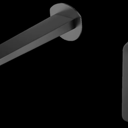 Grifo de lavabo monomando empotrado serie NAPOLES acabado negro mate - Imagen 2