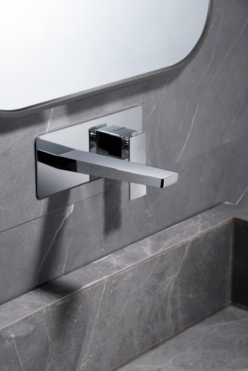 Grifo de lavabo monomando empotrado serie PISA acabado cromo - Imagen 2