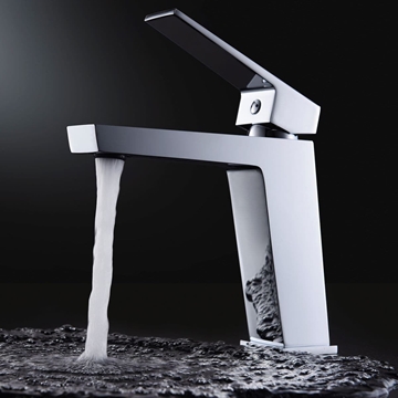 Grifo de lavabo monomando serie ART acabado cromo - Imagen 1