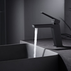 Grifo de lavabo monomando serie ART acabado negro mate - Imagen 1