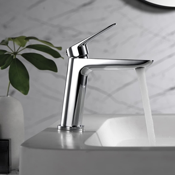 Grifo de lavabo monomando serie BELGICA acabado cromado - Imagen 1