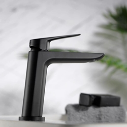 Grifo de lavabo monomando serie BELGICA acabado negro mate - Imagen 1